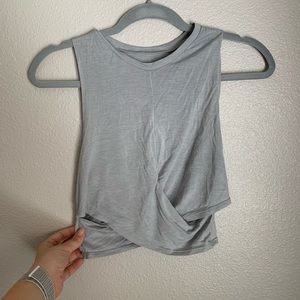 Cross Cross Grey Workout Top